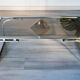 Table basse 1970 verre fumé et métal
