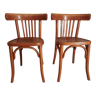 Paire de chaises bistrot 5 barreaux