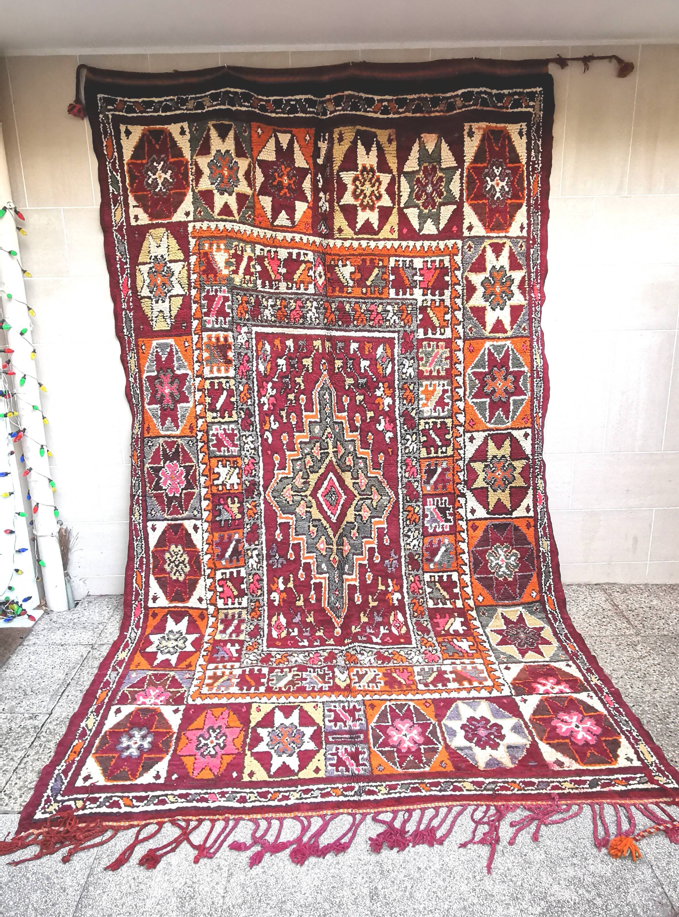 Berber carpet boujaad vintage 215/360 cm