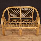 Italian wicker sofa from the 60s