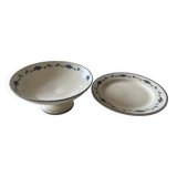 Lot 2 Iron earth compotier stamped Roger Salins