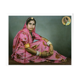 Jamini, hand-painted photography, Rajasthan 60s