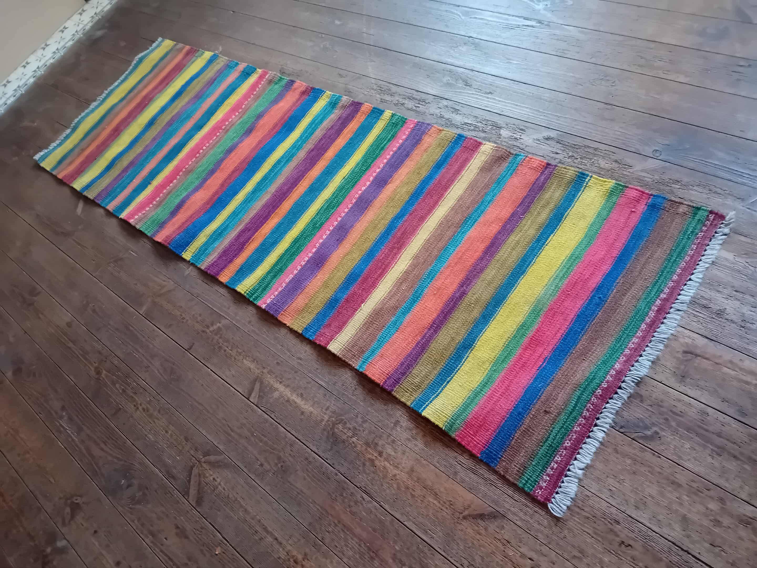Handmade Indian Kilim 200x64cm