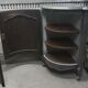 Pair of solid walnut notches painted and patinated around 1950