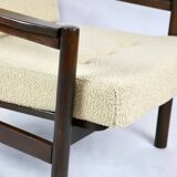 Vintage Boucle Armchair in Beige, 1970s