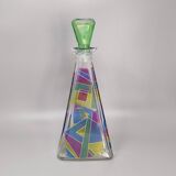 1970s Stunning Decanter or Decorative Bottle by Luigi Bormioli. Made in Ita
