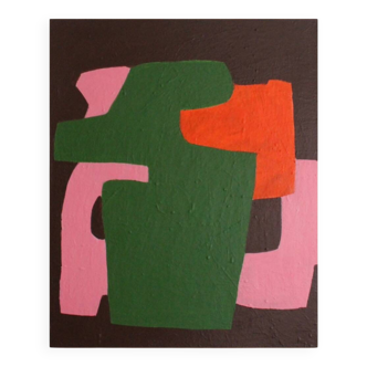 Abstrait coloré minimalist "brick 2" par Bodasca