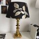 Vintage brass table lamp from the 1950s.