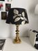 Lampe de table en laiton vintage des années 50