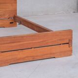 Pierre Chapo Mid-Century L02A Elm Single Day Bed (2 available)