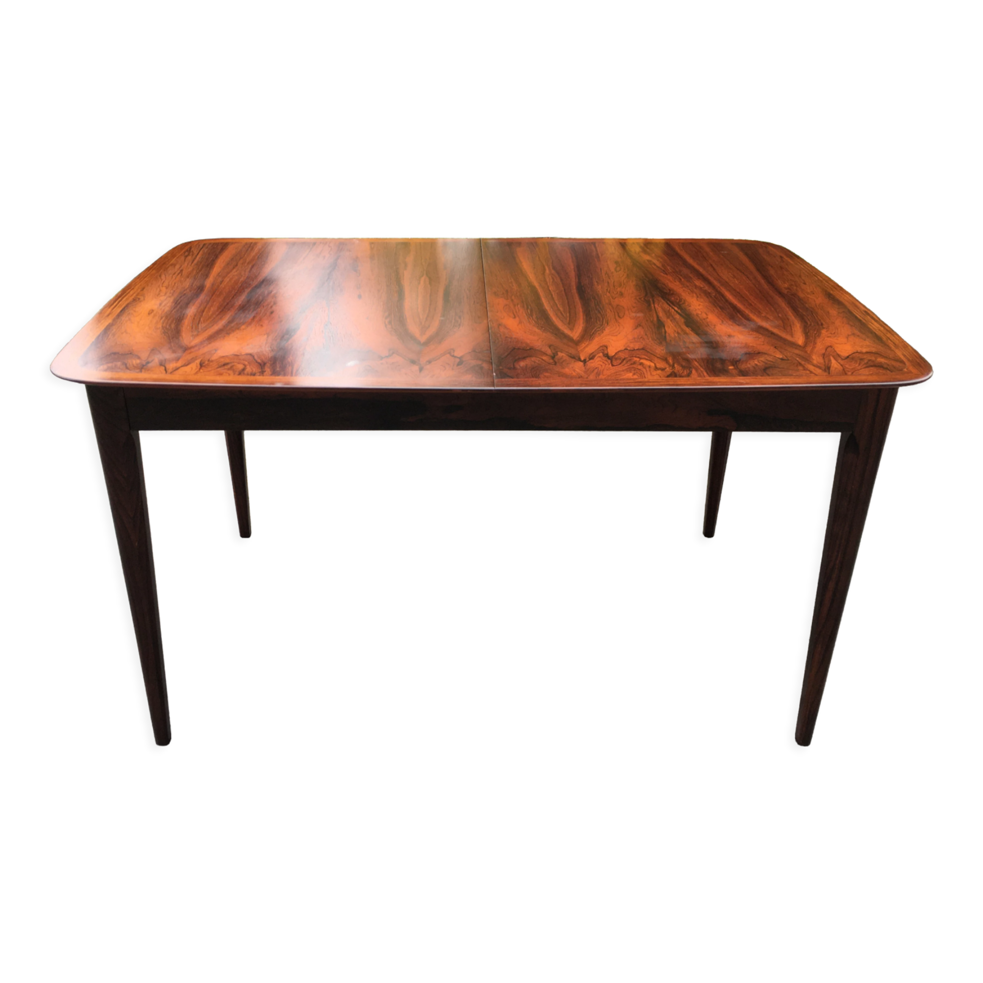 Rosewood dining table lübke 60s
