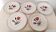 Set of 5 Vintage Badonviller Deep Plates