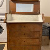 Commode de toilette chemin de fer