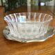 Crystal ravier on silver metal presentation plate