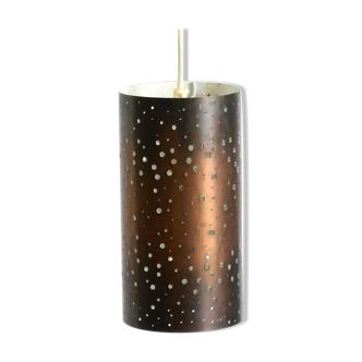 Mid-century pendant lamp made of metal and copper by Ernest Igl Hillebrand