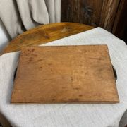Plateau en marqueterie bois et nacre