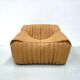 Sandra chair in camel leather by Annie Hiéronimus for Cinna/Ligne Roset.