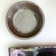 Bowl, hand-turned glazed stoneware catchall signed PY.