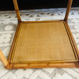 Set of two rattan bedside or side tables