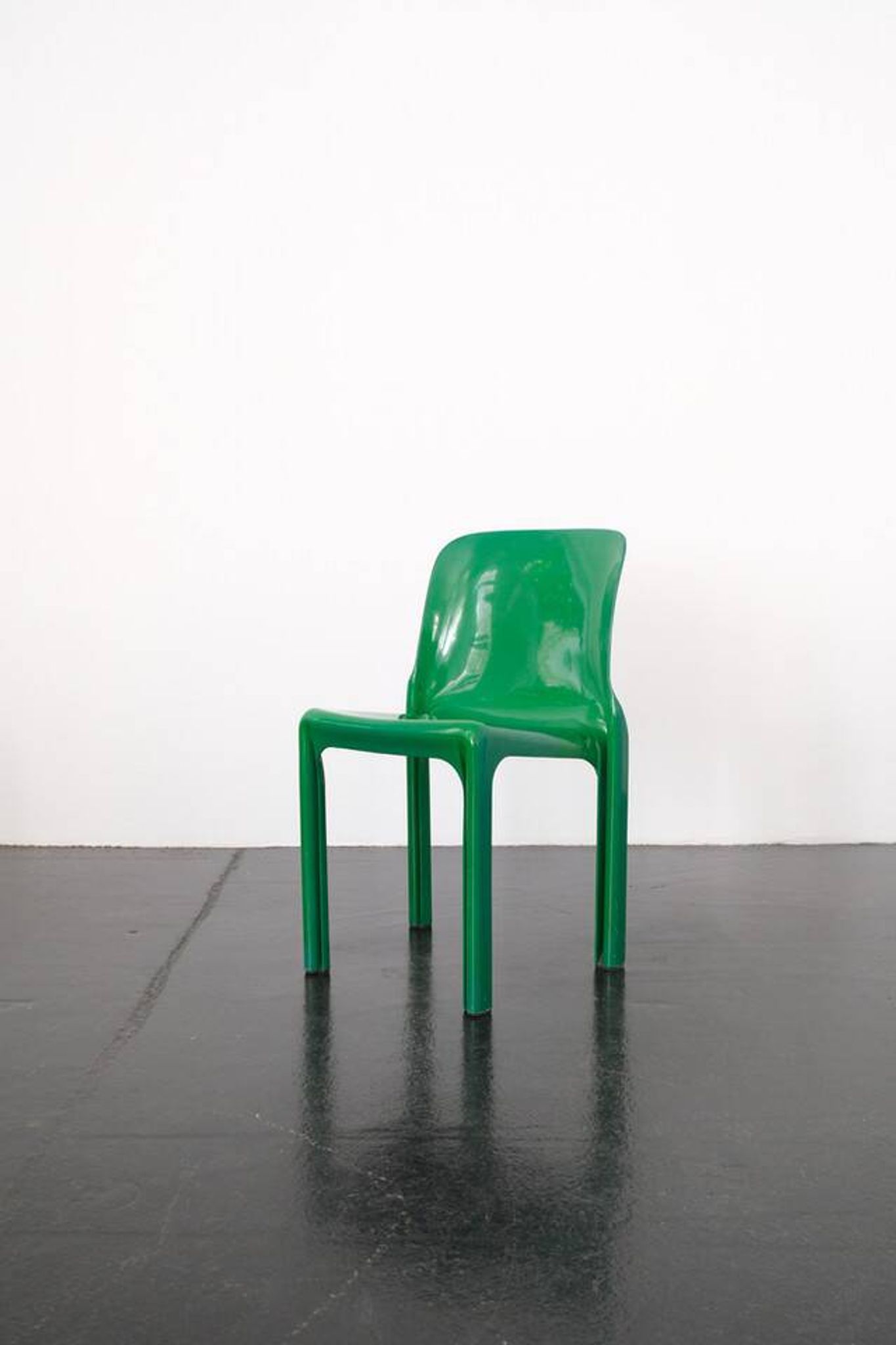 Green "Selene" chair by Vico Magistretti / Artemide