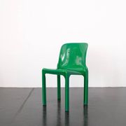 Green "Selene" chair by Vico Magistretti / Artemide
