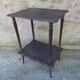 Patinated pedestal table