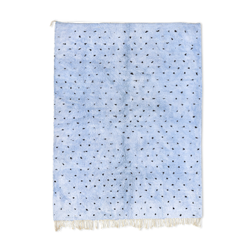 Modern Moroccan carpet blue
