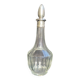 Liqueur carafe cut crystal and hallmarked silver Head of Minerva