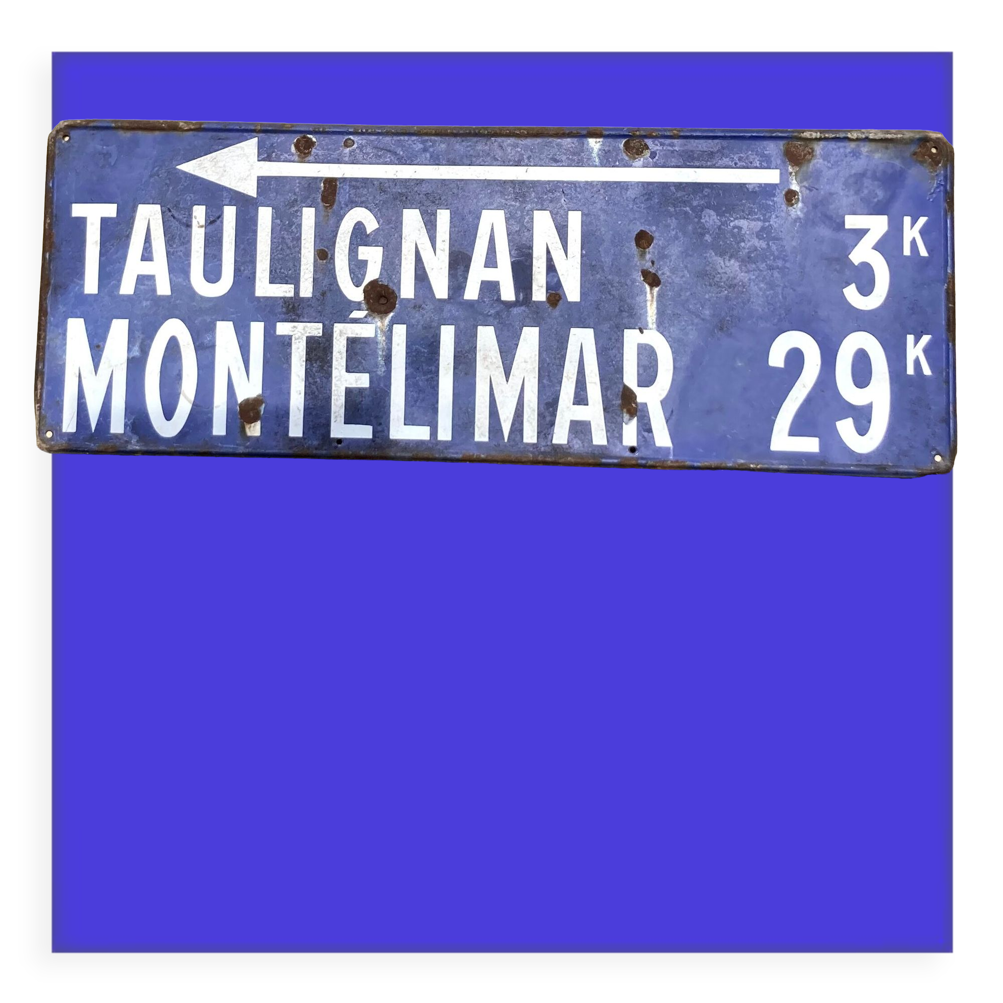 Vintage directional sign