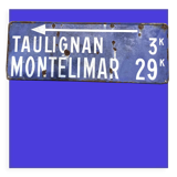 Vintage directional sign