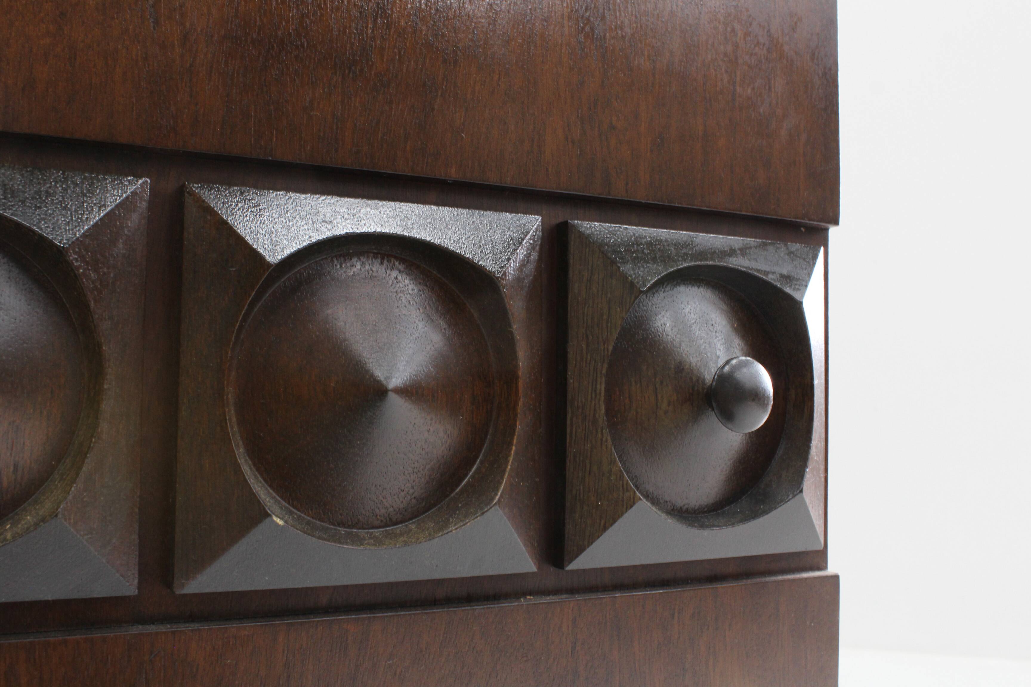 Crédence de Buffet Brutaliste Vintage