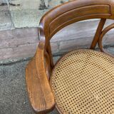 Viennese curved wood armchair Fischel circa 1920