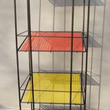 Display red and yellow perforated metal 1960
