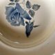 4 old hollow plates Digoin & Sarreguemines "pink pattern"