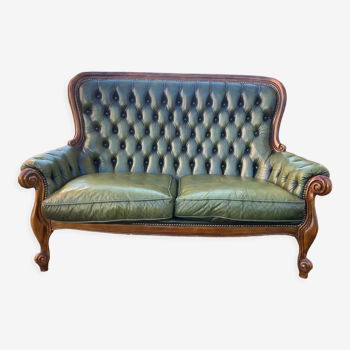 Louis Philippe style chesterfield sofa