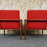 2x 60s 70s Teak Easy Chair Kai Lyngfeld Larsen Søborg Møbler Danish 60s