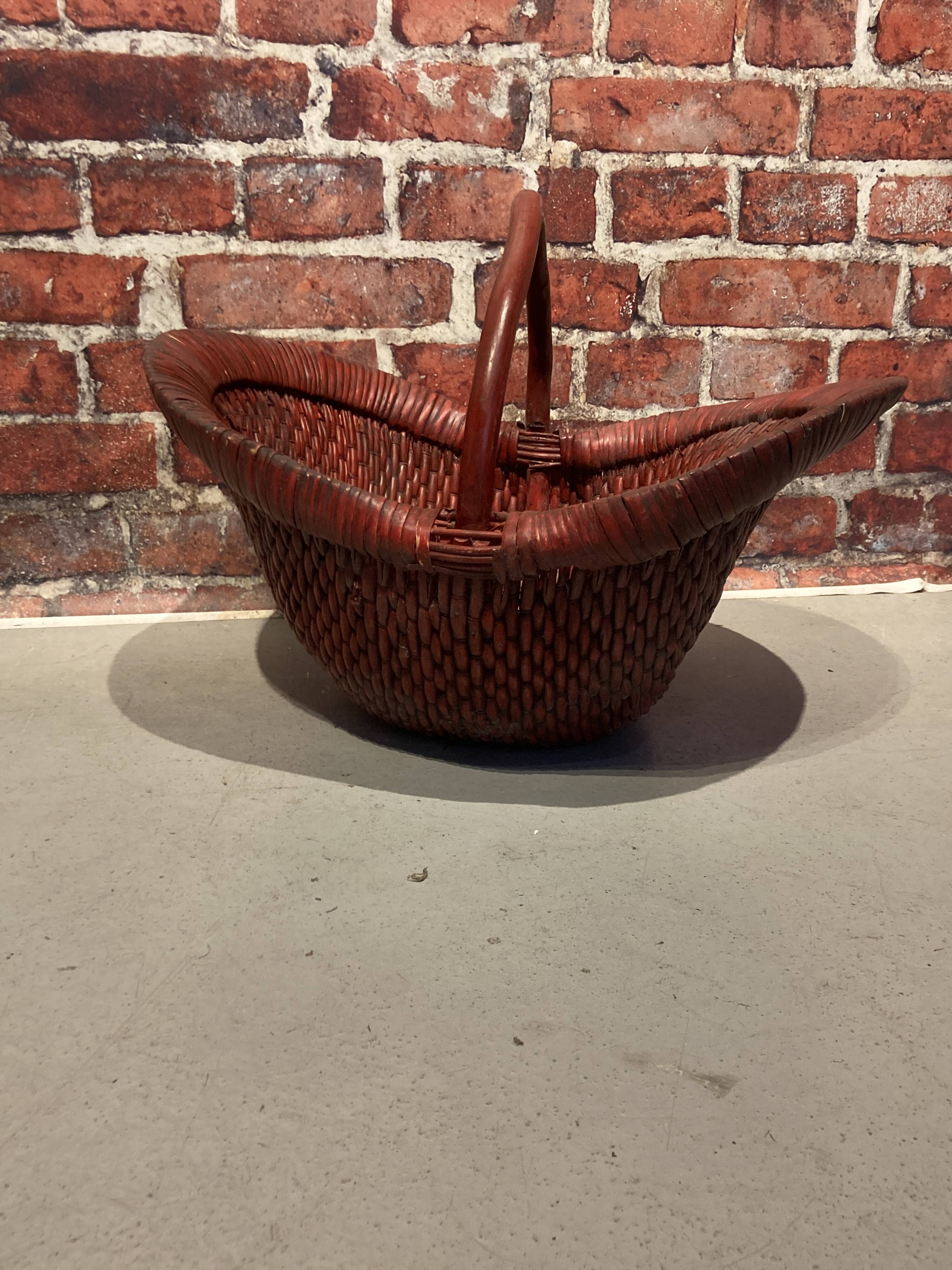 19th century China basket