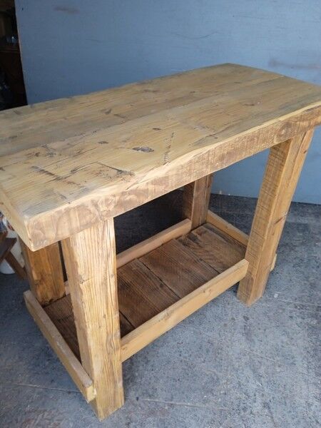 Solid wood work table