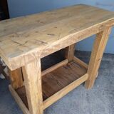 Solid wood work table