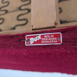 1960s, Swedish 2-seater sofa by Dux Sweden, furniture velour, ash wood.