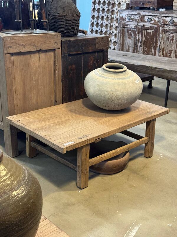 Fuzhou - Petite table basse chinoise ancienne en orme n°4