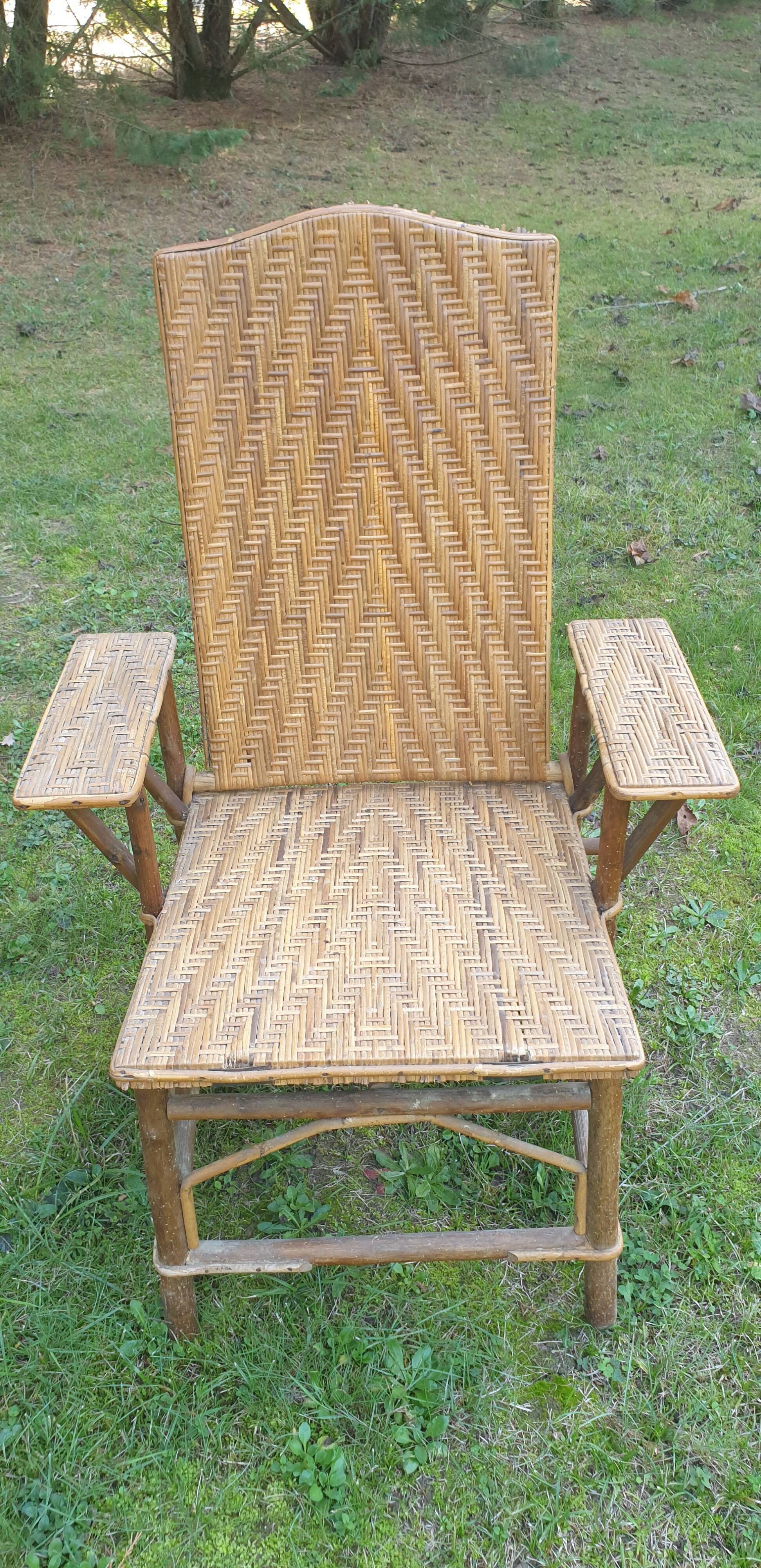 Rattan armchair
