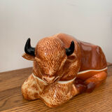 Earthenware buffalo terrine by Michel Caugant