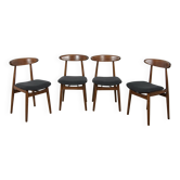Mid-Century Dining Chairs Model 5912 from Zamojska Furniture Factory, 1960s, Set of 4
