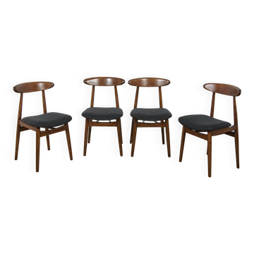 Chaises de salle à manger Mid-Century Modèle 5912 de l'usine de meubles Zamojska, années 1960, ensemble de 4