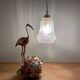 Vintage art deco tulip pendant light in frosted glass