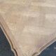 Table à manger extensible Louis XV bois massif chêne et marqueterie 200cm
