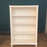 Bibliothèque étagère ancienne couleur blanc mat