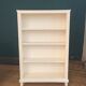 Old bookcase shelf matte white color