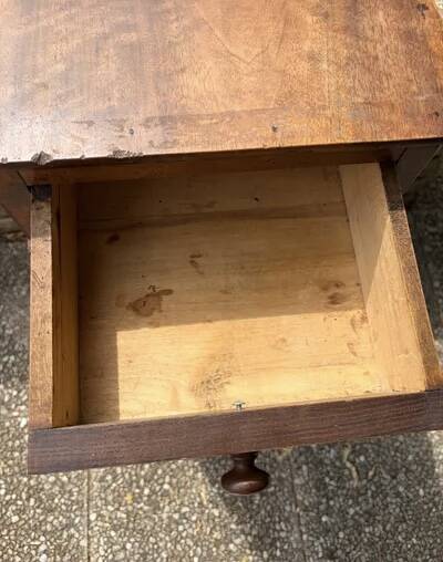 Antique solid wood bedside table / small accent piece of furniture
